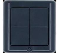 Interruptor de Pared Shelly BLU Wall Switch 4 ZB DK ZigBee y Bluetooth