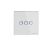 Interruptor de pared táctil inteligente Wifi tipo 86, CA 100V-240V, estándar británico, 3 vías: 86 mm/3, enchufe británico, regalo sorpresa