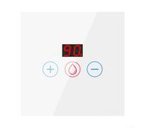 Interruptor de pared WiFi de 4400 W para calentador de agua y aire acondicionado, control de voz con Alexa o Google Assistant, monitoreo de energía, seguridad de bloqueo infantil (blanco)