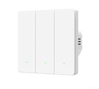 Interruptor de pared Zigbee para sistema inteligente Tuya, no requiere cable neutro, funciona con Alexa y Google Home para control de voz de luces (3 vías)
