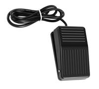 Interruptor de pedal de encendido momentáneo, de plástico antideslizante, CA 250 V, 10 A, SPDT, NO, NC, color negro