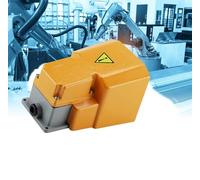 Interruptor de pedal de pie, 250 V, 10 A, aleación de aluminio, resistente al aceite, resistente a la corrosión, pedal de encendido/apagado con protector