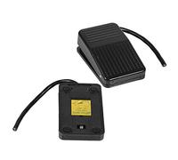 220V/380V Interruptor de pedal eléctrico antideslizante Interruptor de pedal de plástico antideslizante Controlador de pedal manos libres Control de encendido/apagado negro Cable de 10 cm