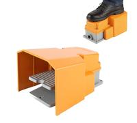 Interruptor de Pedal Industrial, 250V 10A, Aleación de Aluminio, Base Antideslizante, Resistente al Aceite