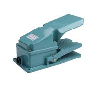 Interruptor de pedal industrial momentáneo aluminio TFS302, CA 250 V, 15 A, antideslizante, metal. TFS-302