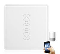 Interruptor de persiana inteligente, interruptor de luz wifi, temporizador de persiana inalámbrica, compatible con Alexa/Google Home/Smart Life, control de persianas wifi, requiere cable cero