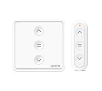 Interruptor de persiana por radio, control de persianas con mando a distancia por radio, adecuado para persianas, estores y toldos, requiere cable neutro, no inteligente.