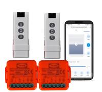 Interruptor de persianas RF, mando a distancia para persianas eléctricas, funciona en paralelo con interruptor original, módulo compatible con Alexa y Google Home, App SmartLife/Tuya (2)