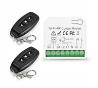 Interruptor de persianas WiFi inteligentes, con mandos a distancia RF y módulo receptor, 433 MHz módulo de control, APP Tuya/Smart Life Dispositivos, para persianas persianas persianas cortinas