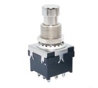 Interruptor de pie 3PDT de 9 pines para pedales de efectos de guitarra que soportan esquemas de cableado estándar y necesidades de conmutación a bordo