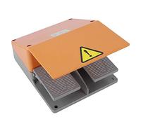 Interruptor de pie AC 380 V 10 A, interruptor de pedal doble, interruptor de pedal eléctrico, interruptor de pedal industrial, interruptor de pedal para tornos, taladro de columna y máquinas