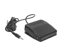 Interruptor de Pie con Cable para Dispensador de Pegamento | Conector de Aviación, Accionamiento Momentáneo, Núcleo Único, Plástico Negro, Uso Industrial