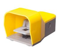 Interruptor de pie con cubierta protectora de plástico de polipropileno amarilla con pedal bloqueo rastend 1 NO + 1NC Salto Interruptor jsfsyp31 - 01