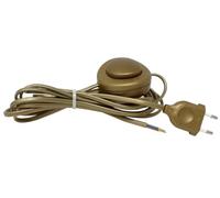 Interruptor de pie Dorado 3m, conexión práctica y Elegante, Ideal para controlar Dispositivos electrónicos con Facilidad.