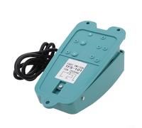 Interruptor de pie momentáneo Pedal Industrial Anti Slip Eléctrico Pedal Con Carcasa De Metal Para Soldadura Estampación Y Sistemas De Control De Máquina De Coser Negro Tfs 2(TFS-101)