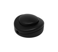 Interruptor de pie negro, con diseño ergonómico y pedal, ideal para controlar dispositivos eléctricos y facilitar su uso.