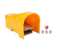 Interruptor de pie neumático 4F210-08LG, pedal de aleación de aluminio amarillo con superficie antideslizante, resistencia a la presión de 1.5 MPa, para equipos industriales y prensas de impresión