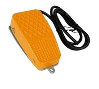 Interruptor de pie Pedal eléctrico 250 V CA Aluminio Momentáneo Multiusos Unipolar Doble Paso