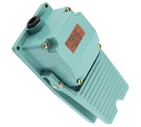 Interruptor de pie pedal momentáneo AC 250V 15A 1NO 1NC con prensaestopas impermeable TFS-402 Verde