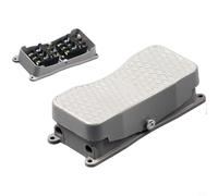 Interruptor de pie YDT1-20-101 de aleación de aluminio, interruptor de control bidireccional con contactos plateados y pedal antideslizante, reajuste automático, para aplicaciones industriales de 12 V