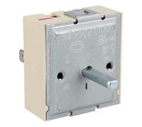 Interruptor de placa de cocción, regulador de energía, dos circuitos, giro a la derecha, placa de cocina Ego 50.55021.100, regulación continua, apto para Electrolux AEG 3051706210 Miele 4726250