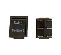 Interruptor de plástico para paseo en coches 6V 12V interruptor plástico | Alto bajo sin costuras para palanca, adaptación segura al terreno, valor de paquete de 2, acabado de plástico negro