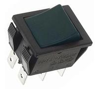 Interruptor de potencia a Bascule 10 a-250 V DPDT ON-ON - Tapa Negro