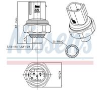 Interruptor de presión, aire acondicionado NISSENS 301009
