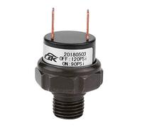 Interruptor de presión de aire 90-120 PSI 12V Universal Qiilu Interruptor de presión del compresor de aire Tipo de montaje en tanque Rosca 1/4 "NPT
