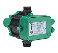 Monzana Interruptor de presión de agua automático 10 Bar 23,5 x 17 x 17 cm Presostato para riego de jardín Verde