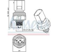 Interruptor de presión del aire acondicionado 301145 NISSENS para HYUNDAI