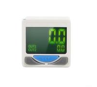 Interruptor de Presión Digital: Regulador para compacto Interruptor | 0 To -101kPa Range, Copy Function For 10 Sensors, Anti-vibration Stability, 30x30x45mm, Includes 2m Wire