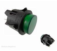 Interruptor de presión empotrable (diámetro 25 mm, 250 V, 16 A, conector plano 6,3 mm), color verde