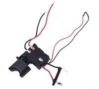 Interruptor de presión para atornillador inalámbrico, 7,2 V-24 V, con luz LED y regulación de velocidad variable, capacidad de carga de 16 A, como pieza de repuesto para taladros eléctricos manuales y