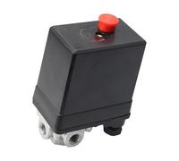 Interruptor de presión Regulador de presión Presostato del Compresor de Aire AC 380V Válvula de control con interruptor de presión para compresor de aire 0-1.5Bar/0-21.75 Psi (4 agujeros)