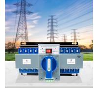 Interruptor de prioridad de red para autocaravana, fotovoltaica, doble potencia, conmutador automático, 63 A, 4P, SLS, fuente de alimentación de emergencia, carril DIN