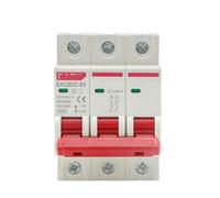 Interruptor de protección contra sobrecarga solar, disyuntor miniatura CC 1000 V, 3P, 6 A, 10 A, 16 A, 20 A, 25 A, 32 A, 40 A, 50 A, 63 A, fotovoltaico(63a)