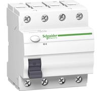 Interruptor de protección de corriente de falla Schneider A9Z04440 - 4 polos,...
