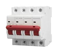 Interruptor de protección de línea CC, Interruptor de aislamiento DC DZ47-63Z-4P 1000V 40A para sistemas fotovoltaicos, disparo termo-magnético, montaje en riel DIN de 35 mm, interruptor de