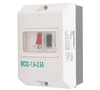 Interruptor de Protección del Motor MC02-1.6-2.5A, ABS Impermeable IP55, 220V/380V, 50/60Hz, 1.6-2.5A, Disyuntor Aislador para Distribución de Energía