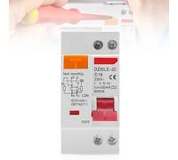 Interruptor de protección Fi, 16 A, CA 230 V, 30 mA, C16, 1P+N, interruptor automático contra sobrecarga y fugas