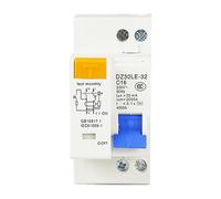 Interruptor de protección Fi, 1P+N, Sporgo CA 230 V, 30 mA C16 FI LS interruptor RCD 2 polos 16 A con protección contra fugas y sobrecarga,