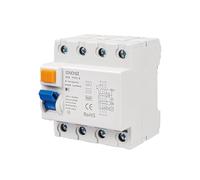 Interruptor de protección FI 63 A 30 mA 4 pines, tipo B, protección contra fallas de corriente total, interruptor RCD para cajas de pared, estaciones de carga y fusibles, montaje en carril DIN