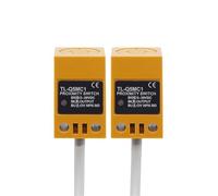 Interruptor de proximidad de metal inductivo impermeable Sensor cuadrado TL-Q5M NPN PNP NO NC DC 6-36V AC90-250V (Color : AC Two wire NC, Size : Orange color)
