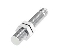 Interruptor de proximidad M8 de rango extendido con carcasa metálica, sensor inductivo de 3 hilos CC, conector de 3 pines, distancia de detección de 2 mm a 4 mm.