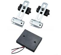Interruptor de proximidad magnético Normally Open para accionamiento de puerta corredera, kit de interruptores de límite de metal impermeable con imanes para automatización (B)