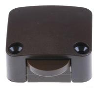 Interruptor de puerta de armario con función de reinicio automático y material ABS compacto, diseñado para armarios y puertas correderas con detección rápida de posición (color café)