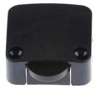 Interruptor de puerta de armario de reinicio automático para luz de armario, sensor de bisagra compacto en negro (negro)