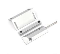 Interruptor de puerta de garaje superior 2 juegos - Sensor de alarma magnético con cable para persianas enrollables, puertas de hierro, seguridad - 50-70 mm para detección (NO+)