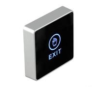 Interruptor de puerta infrarrojo con indicador de baja visibilidad, mecanismo de liberación sensible al tacto, material de PC, 86 x 86 mm